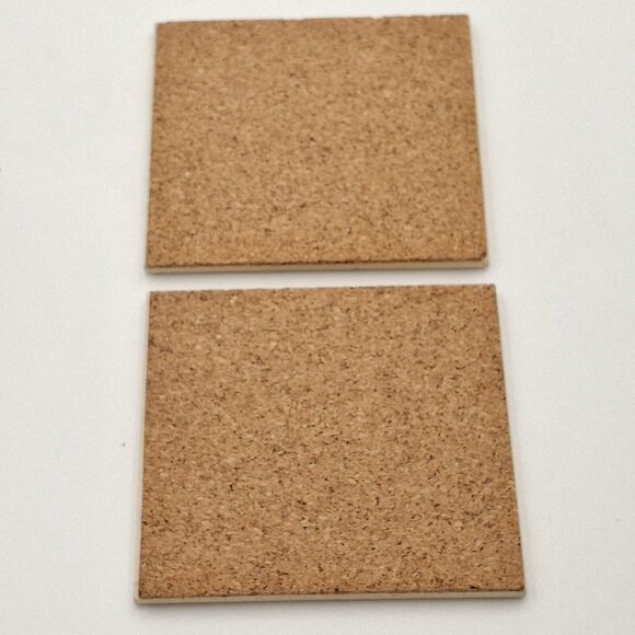 Holland American Cruise Line ms Rotterdam Blue Delft Coaster Tiles w/Cork Set 2 - Picture 5 of 6